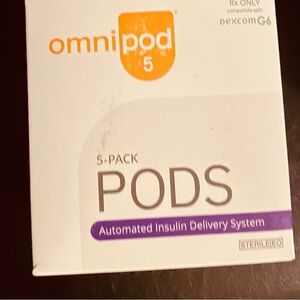 OmniPod Pods 5  5 Pack Box